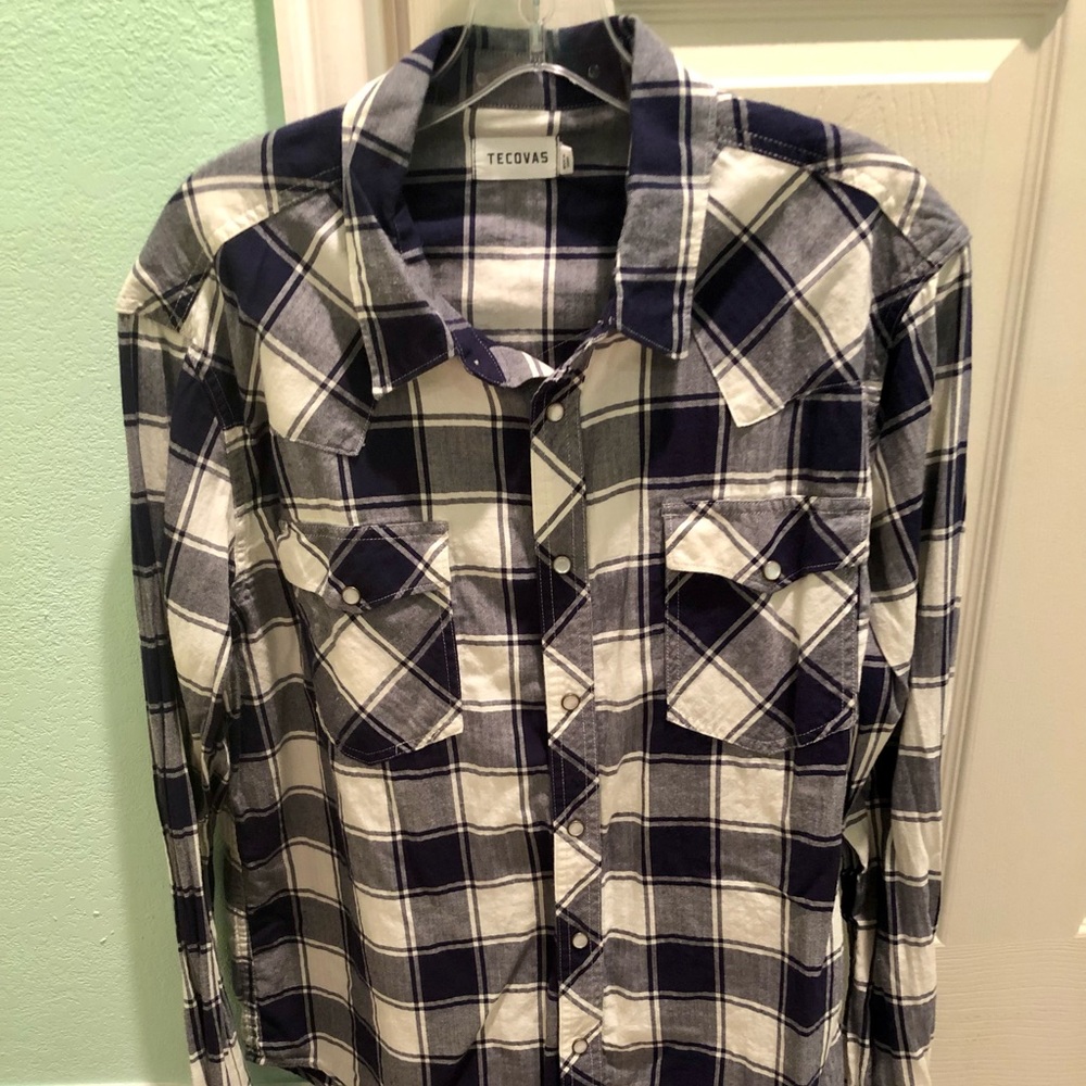 Tecovas - Brushed Cotton Pearl Snap